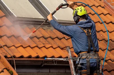 Démoussage et hydrofuge de toiture à Rezay